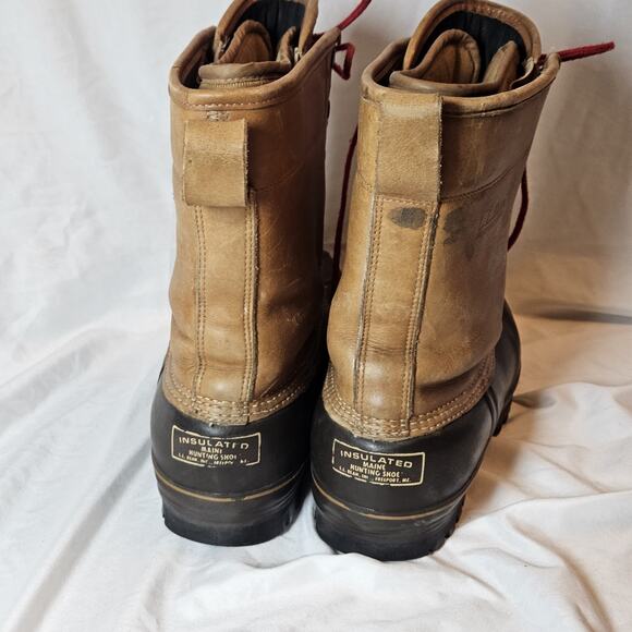 Vintage LL Bean Mens Size 10 Maine USA Hunting Shoe Duck Boots Insulated - Picture 7 of 10